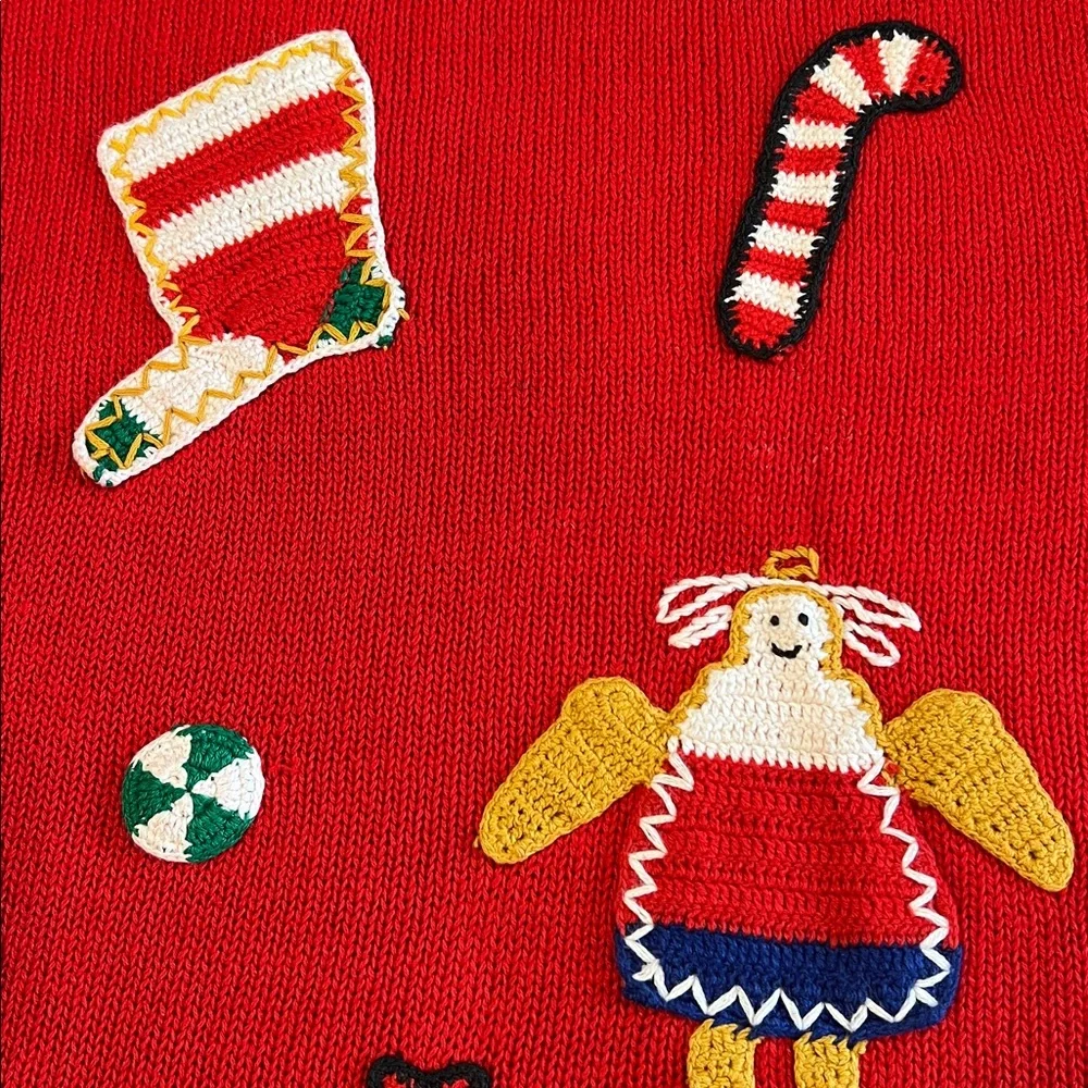 Novelli Red Christmas Sweater - m,‎ vintage